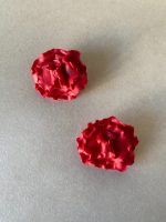 Boucles d’oreilles Œillet rouge